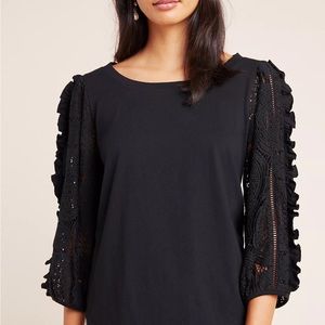 Anthropologie Nina Lace Top S